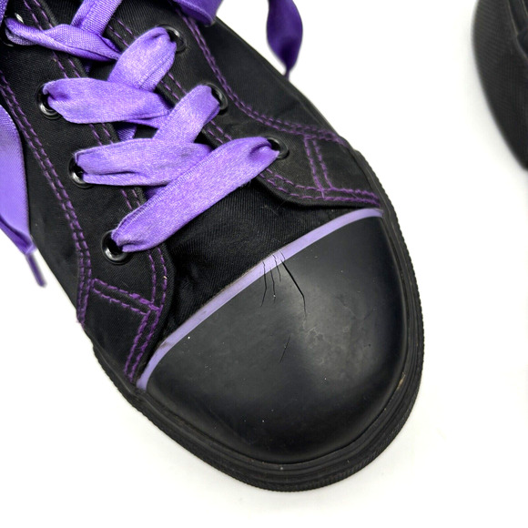 2003 Nightmare Before Christmas 10th Anniversary Black Purple Platform Sneaker 8 - Picture 16 of 16
